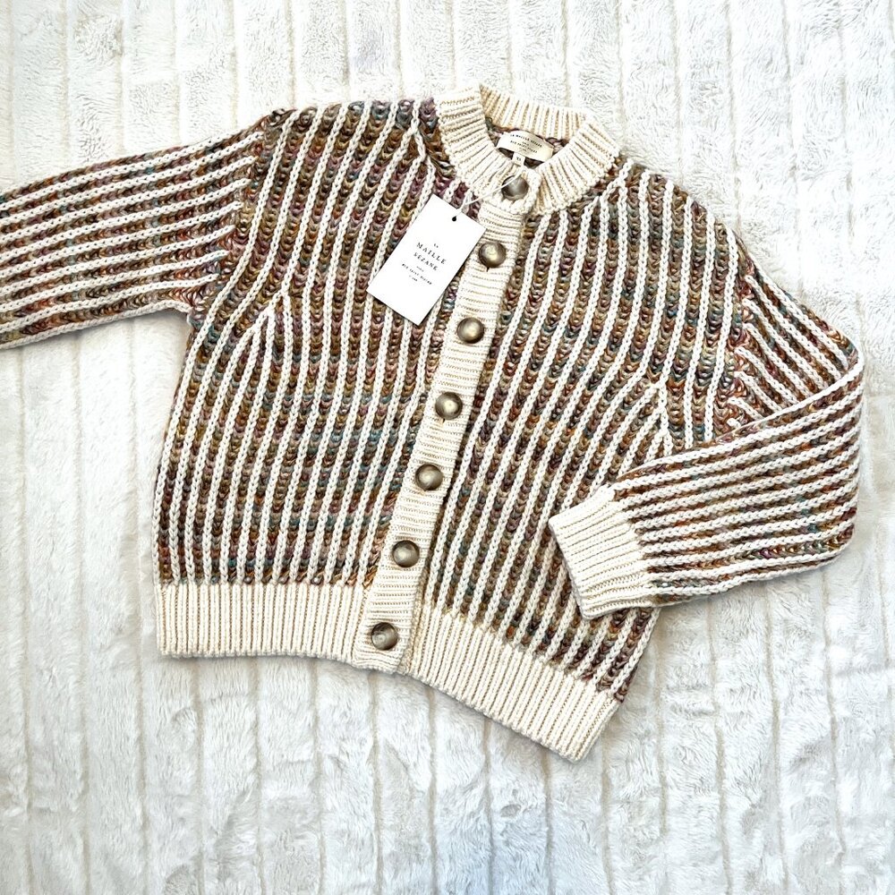 ❤️ NWT Sezane Randy Cardigan (Multicolor) XS - Picture 5 of 11